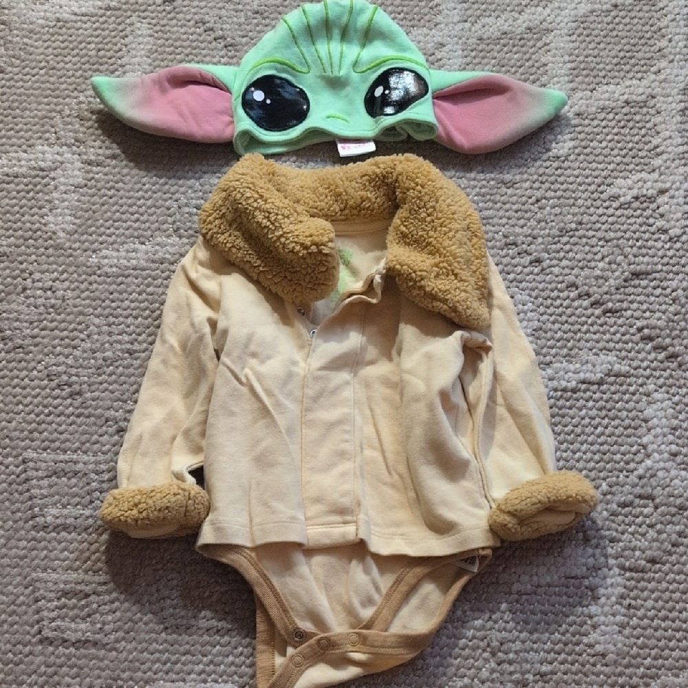 Disney Baby Cream Onesie with Green Logo